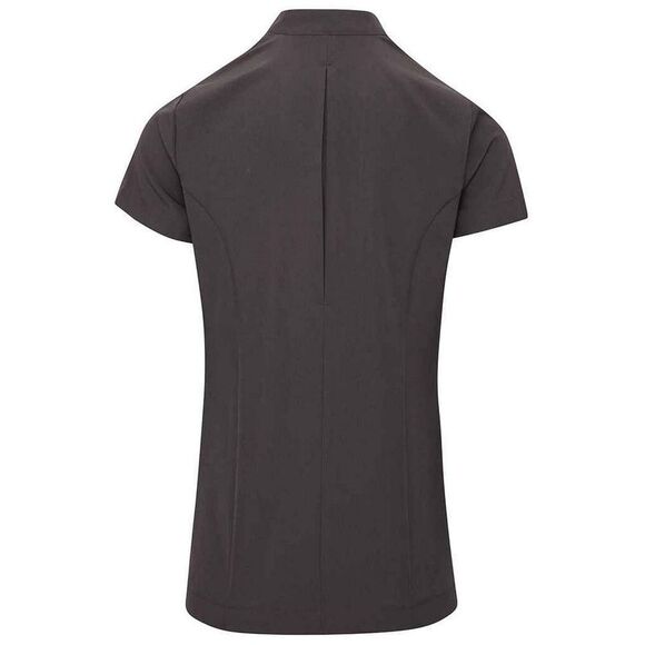 Premier Womens/Ladies Blossom Short Sleeve Tunic / Dark Grey - Picture 2 of 4